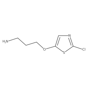 3-[(2-Chloro-1,3-thiazol-5-yl)oxy]propan-1-amine结构式