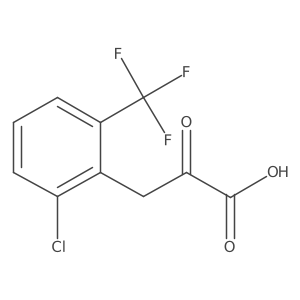 3-[2-Chloro-6-(trifluoromethyl)phenyl]-2-oxopropanoic acid结构式