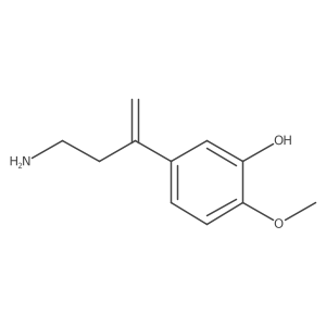 5-(4-Aminobut-1-en-2-yl)-2-methoxyphenol结构式
