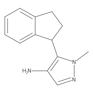 5-(2,3-dihydro-1H-inden-1-yl)-1-methyl-1H-pyrazol-4-amine Structure
