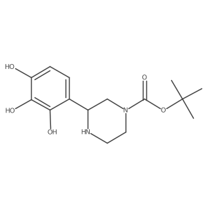 Tert-butyl 3-(2,3,4-trihydroxyphenyl)piperazine-1-carboxylate Structure