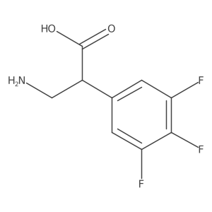 3-Amino-2-(3,4,5-trifluorophenyl)propanoic acid结构式