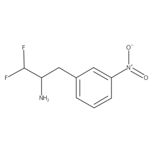 1,1-Difluoro-3-(3-nitrophenyl)propan-2-amine Structure