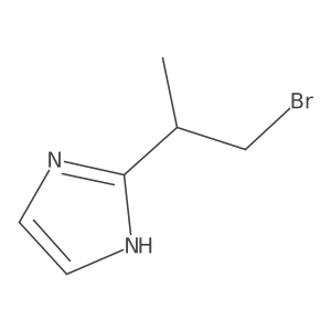 2-(1-bromopropan-2-yl)-1H-imidazole结构式