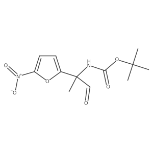 tert-butyl N-[2-(5-nitrofuran-2-yl)-1-oxopropan-2-yl]carbamate结构式