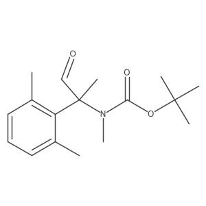tert-butyl N-[2-(2,6-dimethylphenyl)-1-oxopropan-2-yl]-N-methylcarbamate结构式