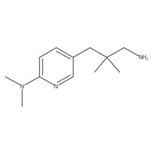 5-(3-amino-2,2-dimethylpropyl)-N,N-dimethylpyridin-2-amine结构式