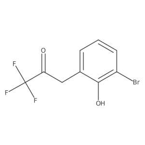 3-(3-Bromo-2-hydroxyphenyl)-1,1,1-trifluoropropan-2-one结构式