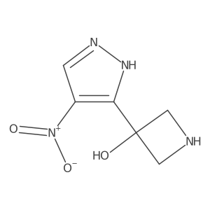 3-(4-nitro-1H-pyrazol-3-yl)azetidin-3-ol Structure