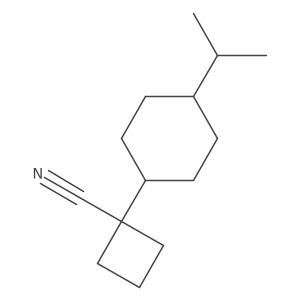 1-[4-(Propan-2-yl)cyclohexyl]cyclobutane-1-carbonitrile Structure