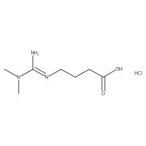 4-[[Amino(dimethylamino)methylidene]amino]butanoic acid;hydrochloride Structure
