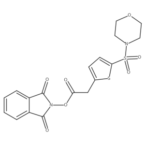 1,3-dioxo-2,3-dihydro-1H-isoindol-2-yl 2-[5-(morpholine-4-sulfonyl)thiophen-2-yl]acetate Structure