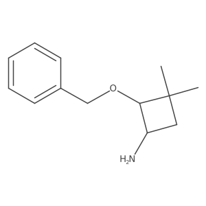 2-(Benzyloxy)-3,3-dimethylcyclobutan-1-amine Structure
