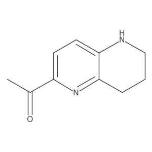 1-(5,6,7,8-tetrahydro-1,5-naphthyridin-2-yl)Ethanone结构式