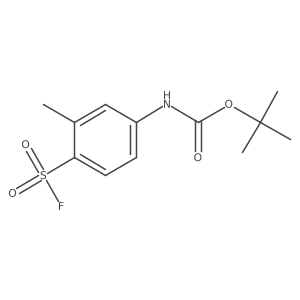 tert-butyl N-[4-(fluorosulfonyl)-3-methylphenyl]carbamate结构式