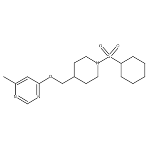 4-((1-(Cyclohexylsulfonyl)piperidin-4-yl)methoxy)-6-methylpyrimidine Structure