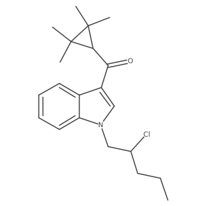 (1-(2-chloropentyl)-1H-indol-3-yl)(2,2,3,3-tetramethylcyclopropyl)methanone结构式