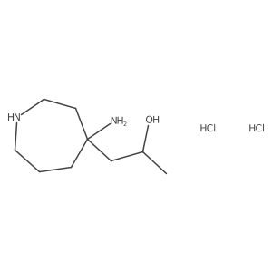 1-(4-Aminoazepan-4-yl)propan-2-ol dihydrochloride结构式