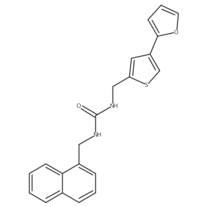 3-{[4-(Furan-2-yl)thiophen-2-yl]methyl}-1-[(naphthalen-1-yl)methyl]urea Structure