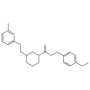 3-(4-Methoxyphenyl)-1-(3-{[(6-methylpyridin-2-yl)oxy]methyl}piperidin-1-yl)propan-1-one结构式