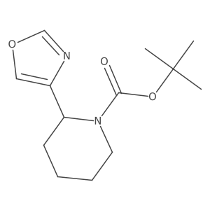 tert-Butyl (R)-2-(oxazol-4-yl)piperidine-1-carboxylate Structure