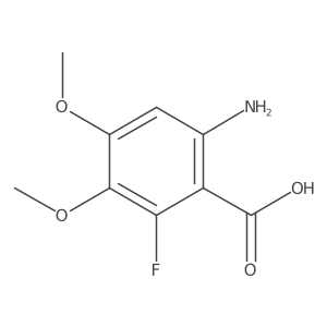 6-Amino-2-fluoro-3,4-dimethoxybenzoic acid Structure
