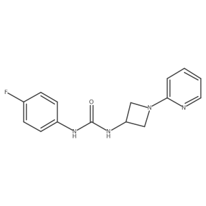 1-(4-Fluorophenyl)-3-[1-(pyridin-2-yl)azetidin-3-yl]urea结构式