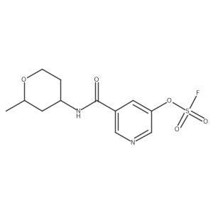 rac-5-{[(2R,4S)-2-methyloxan-4-yl]carbamoyl}pyridin-3-yl sulfurofluoridate结构式