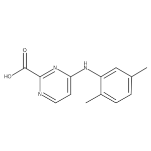 4-[(2,5-Dimethylphenyl)amino]pyrimidine-2-carboxylic acid结构式