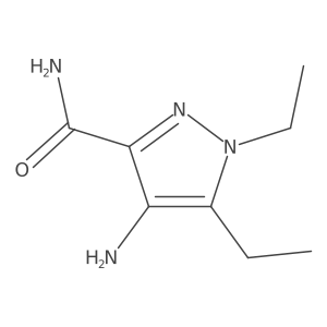 4-Amino-1,5-diethylpyrazole-3-carboxamide Structure