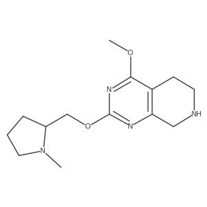 (S)-4-Methoxy-2-((1-methylpyrrolidin-2-yl)methoxy)-5,6,7,8-tetrahydropyrido[3,4-d]pyrimidine结构式