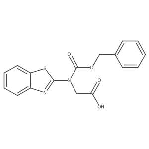 2-[(1,3-Benzothiazol-2-yl)[(benzyloxy)carbonyl]amino]acetic acid Structure