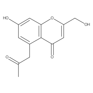 5-Acetonyl-7-hydroxy-2-hydroxymethylchromone Structure