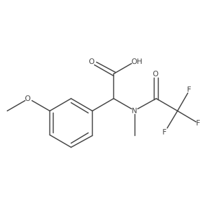 2-(3-methoxyphenyl)-2-(2,2,2-trifluoro-N-methylacetamido)acetic acid Structure