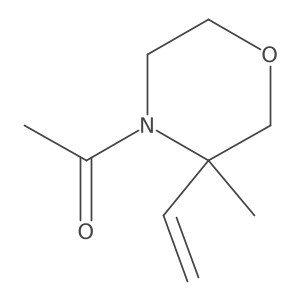 1-(3-Ethenyl-3-methylmorpholin-4-yl)ethan-1-one Structure