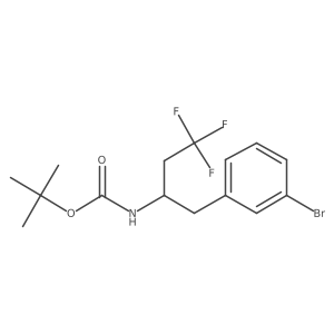 tert-butyl N-[1-(3-bromophenyl)-4,4,4-trifluorobutan-2-yl]carbamate Structure