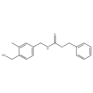benzyl N-{[4-(hydroxymethyl)-3-methylphenyl]methyl}carbamate Structure
