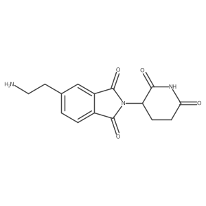 5-(2-aminoethyl)-2-(2,6-dioxopiperidin-3-yl)-2,3-dihydro-1H-isoindole-1,3-dione结构式