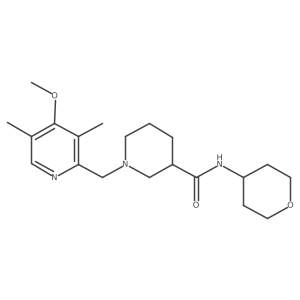 1-[(4-methoxy-3,5-dimethylpyridin-2-yl)methyl]-N-(oxan-4-yl)piperidine-3-carboxamide Structure