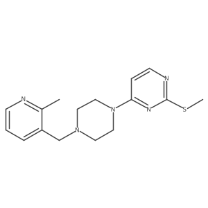4-{4-[(2-Methylpyridin-3-yl)methyl]piperazin-1-yl}-2-(methylsulfanyl)pyrimidine Structure