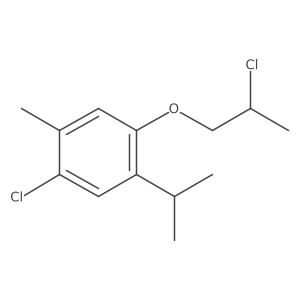 1-Chloro-4-(2-chloropropoxy)-2-methyl-5-(1-methylethyl)benzene结构式