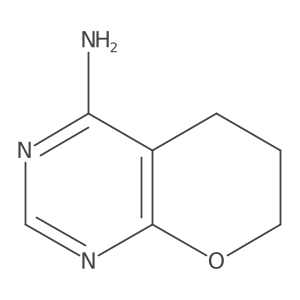 6,7-Dihydro-5H-pyrano[2,3-d]pyrimidin-4-amine结构式