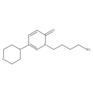 2-(4-Aminobutyl)-6-(4-morpholinyl)-3(2H)-pyridazinone结构式