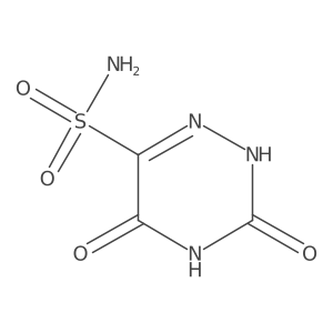 3,5-Dihydroxy-1,2,4-triazine-6-sulfonamide结构式