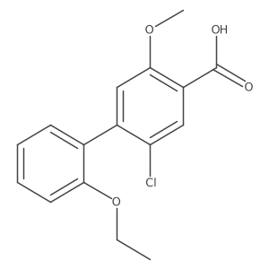 2-Chloro-2'-ethoxy-5-methoxy-[1,1'-biphenyl]-4-carboxylic acid结构式