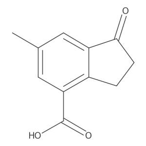 6-Methyl-1-oxo-2,3-dihydro-1H-indene-4-carboxylic acid Structure