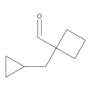1-(Cyclopropylmethyl)cyclobutanecarbaldehyde Structure