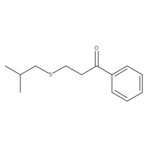 3-[(2-Methylpropyl)sulfanyl]-1-phenylpropan-1-one Structure