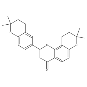 4H,8H-Benzo[1,2-b:3,4-ba(2)]dipyran-4-one, 2-(3,4-dihydro-2,2-dimethyl-2H-1-benzopyran-6-yl)-2,3,9,10-tetrahydro-8,8-dimethyl- Structure