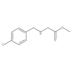 Methyl 2-{[(4-chlorophenyl)methyl]amino}acetate Structure